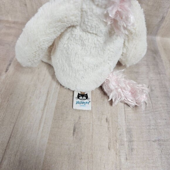 Jellycat Bashful Unicorn Plush Pink White Well Loved - Picture 5 of 9